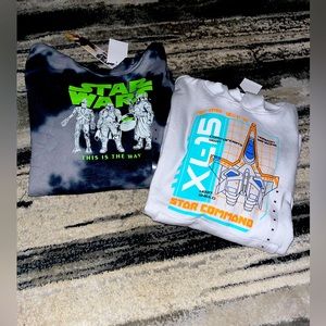 Boy set of character sweaters